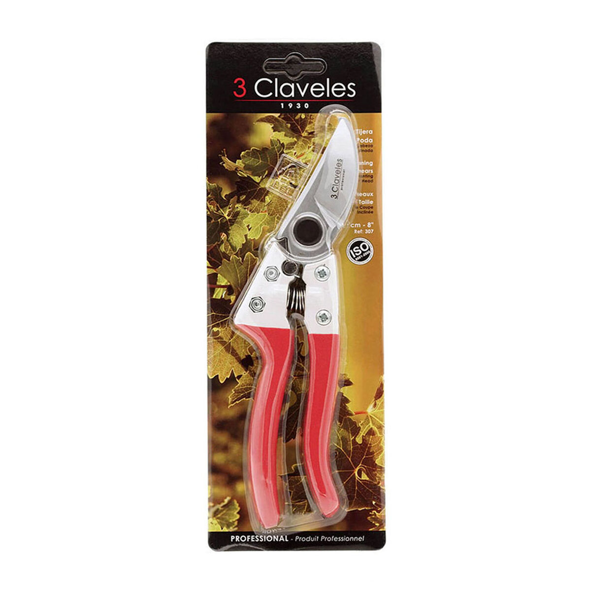 Tesouras de Poda 3 Claveles 21 cm Bypass